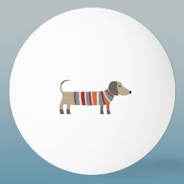 Dachshund Sause Dog Pingpongbal