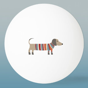 Dachshund Sause Dog Pingpongbal