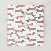 Dachshund Sause Dog Plaatskaartje (Buitenkant ongevouwen)