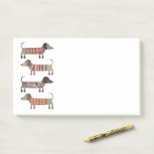Dachshund Sause Dog Post-it® Notes (Op bureau)