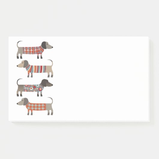 Dachshund Sause Dog Post-it® Notes (Voorkant)