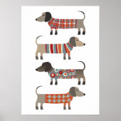 Dachshund Sause Dog Poster (Voorkant)