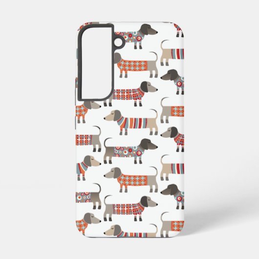 Dachshund Sause Dog Samsung Galaxy Hoesje (Achterkant)