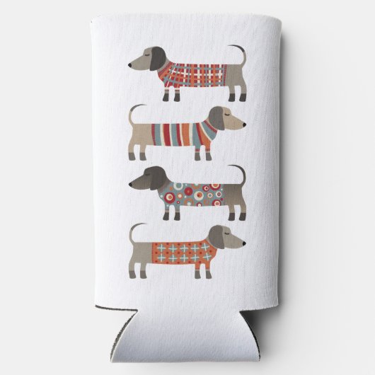 Dachshund Sause Dog Seltzer Blikjeskoeler (Achterkant)