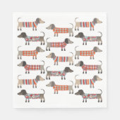 Dachshund Sause Dog Servet (Voorkant)