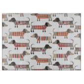 Dachshund Sause Dog Snijplank (Voorkant)