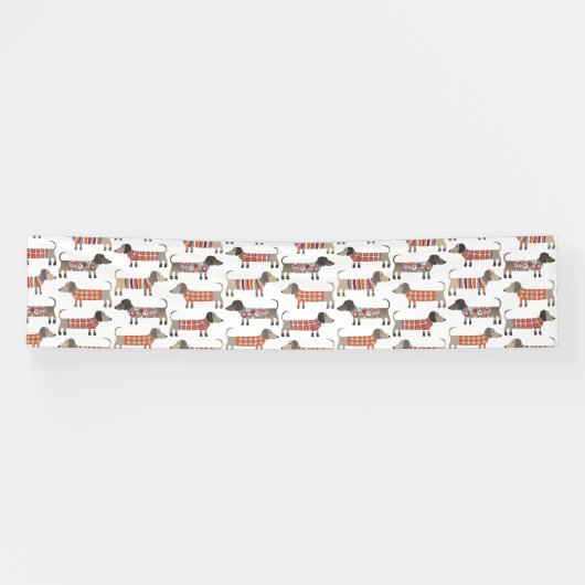 Dachshund Sause Dog Spandoek (Horizontaal)