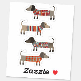 Dachshund Sause Dog Sticker