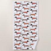 Dachshund Sause Dog Strandlaken (Voorkant)