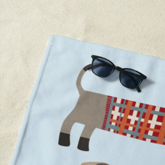 Dachshund Sause Dog Strandlaken (In situ)