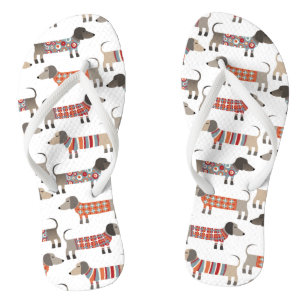 Dachshund Sause Dog Teenslippers