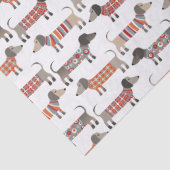 Dachshund Sause Dog Tissuepapier (Detail)