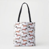 Dachshund Sause Dog Tote Bag (Voorkant)