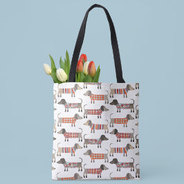 Dachshund Sause Dog Tote Bag