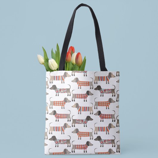 Dachshund Sause Dog Tote Bag
