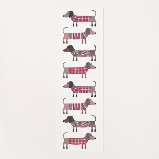 Dachshund Sause Dog Yogamat (Voorkant)