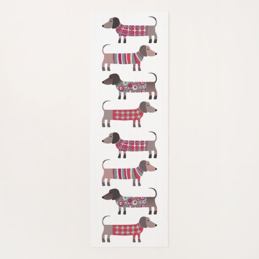 Dachshund Sause Dog Yogamat (Achterkant)