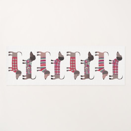 Dachshund Sause Dog Yogamat (Voorkant (horizontaal))