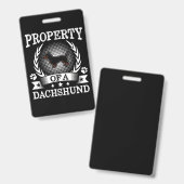Dachshund Schattige Hond Badge (Voor- en achterkant)