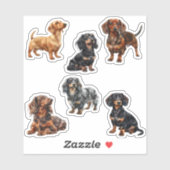 Dachshund Schattige Hond Liefhebber Sticker (Vel)