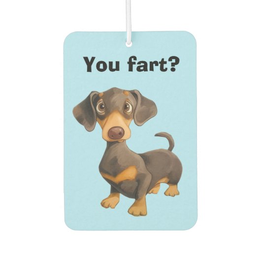 Dachshund Scheet Luchtverfrisser (Voorkant)