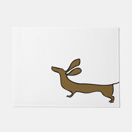 Dachshund-schildpaddoormat Deurmat (Voorkant)