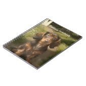 Dachshund School en Kantoor Briefpapier met naam Notitieboek (Linkerzijde)