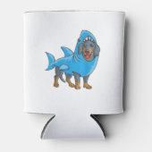 Dachshund Shark Shirt Funny Dog Suit Puppy Great W Blikjeskoeler (Voorkant)