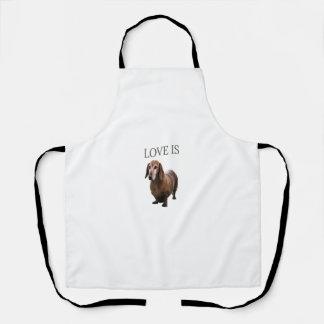 Dachshund Shirt Dog mam Papa Mannen Vrouwen Kinder Schort