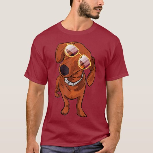 Dachshund Shirt Funny Gift for Cute Hondenliefhebb (Voorkant)