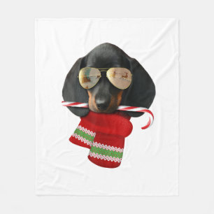 Dachshund shirt Schattige kerstcadeau Hondenliefhe Fleece Deken