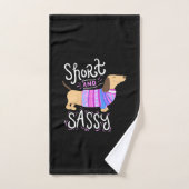 Dachshund Short en Sassy Handdoek (Handdoek)