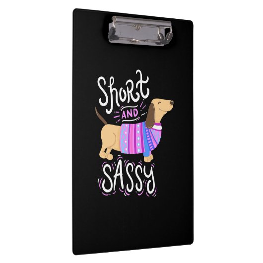 Dachshund Short en Sassy Klembord (Rechts)
