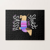 Dachshund Short en Sassy Legpuzzel (Horizontaal)