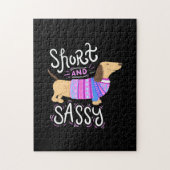 Dachshund Short en Sassy Legpuzzel (Verticaal)