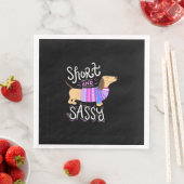 Dachshund Short en Sassy Servet (Insitu)
