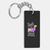 Dachshund Short en Sassy Sleutelhanger (Voorkant Links)