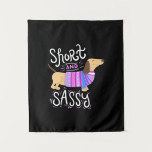 Dachshund Short en Sassy Wandkleed