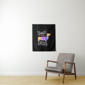 Dachshund Short en Sassy Wandkleed (In situ)