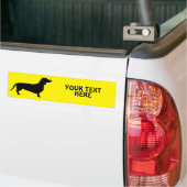 Dachshund Short Hair - Silhouette 1 Bumpersticker (Op Truck)