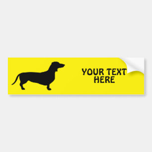 Dachshund Short Hair - Silhouette 1 Bumpersticker