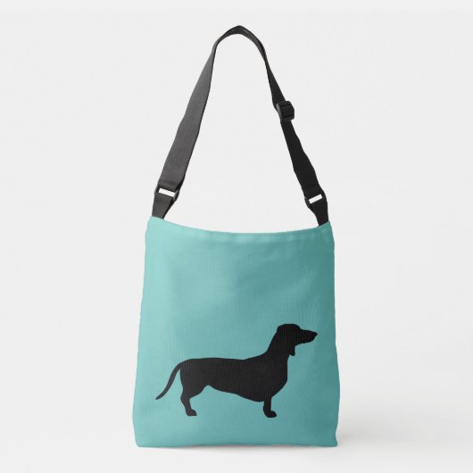 Dachshund Short Hair - Silhouette 1 Crossbody Tas (Voorkant)