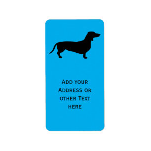Dachshund Short Hair - Silhouette 1 Etiket