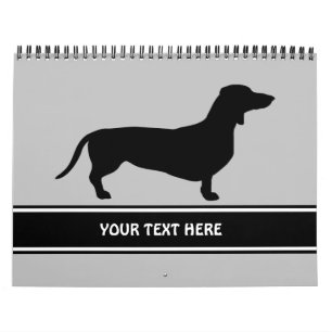 Dachshund Short Hair - Silhouette 1 Kalender