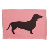 Dachshund Short Hair - Silhouette 1 Kussensloop (Voorkant)
