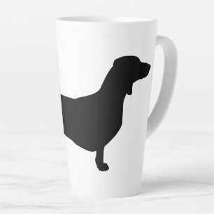 Dachshund Short Hair - Silhouette 1 Latte Mok