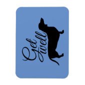 Dachshund Short Hair - Silhouette 1 Magneet (Verticaal)