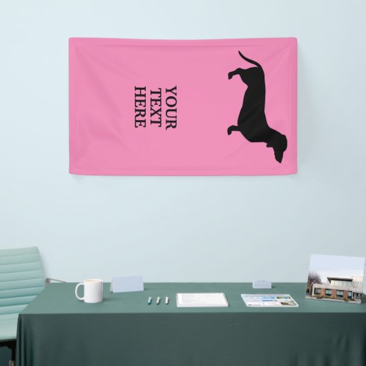 Dachshund Short Hair - Silhouette 1 Spandoek (Beurs)