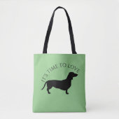 Dachshund Short Hair - Silhouette 1 Tote Bag (Voorkant)