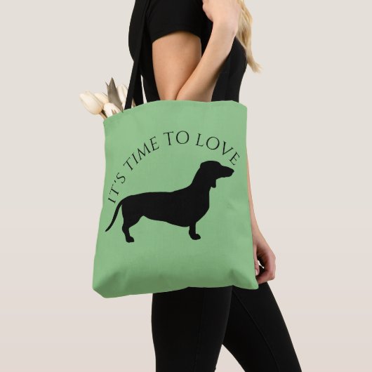 Dachshund Short Hair - Silhouette 1 Tote Bag (Dichtbij)